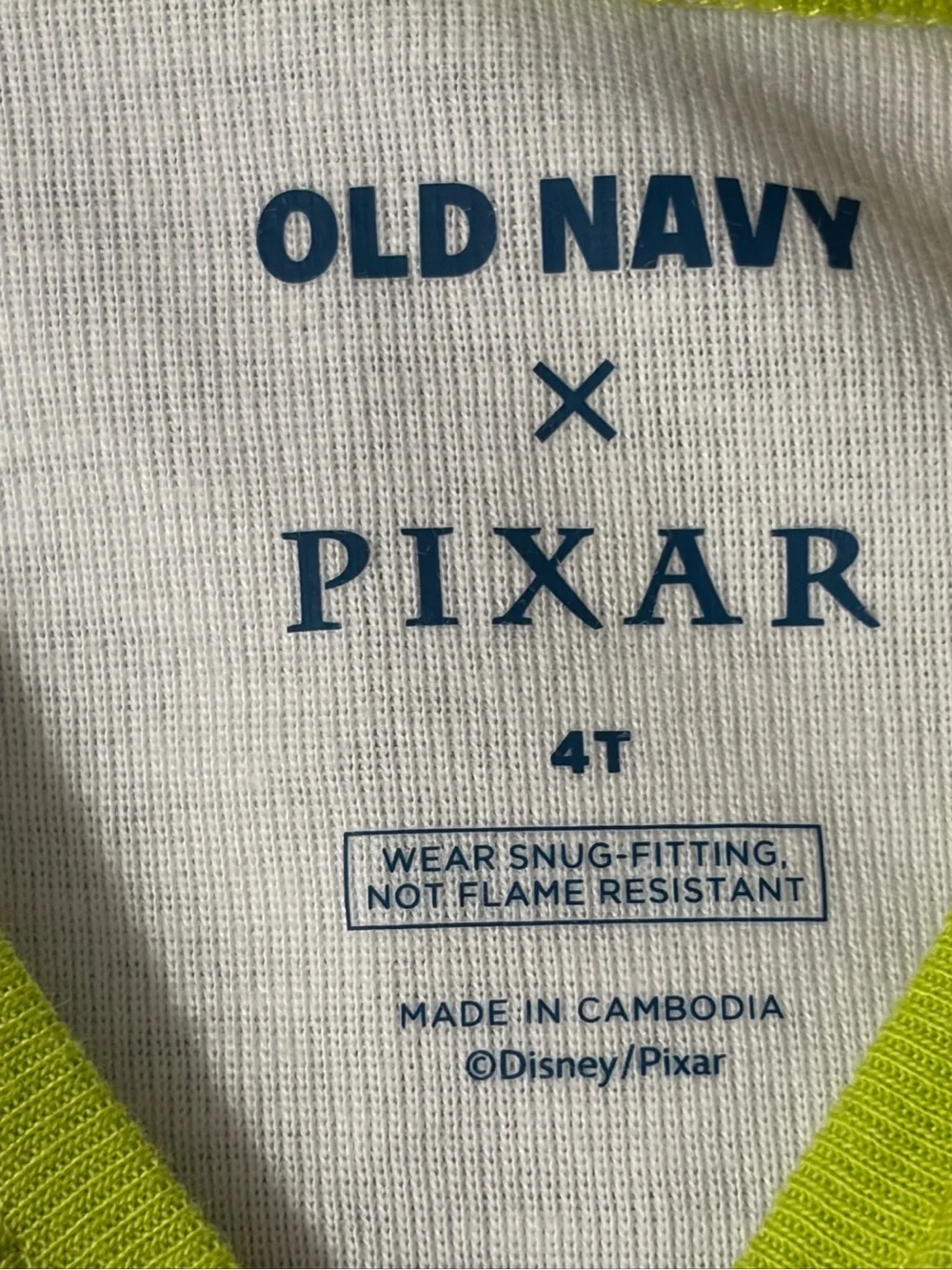 NWT Pixar Toy Story Alien Kids Pajama Set size 4T
